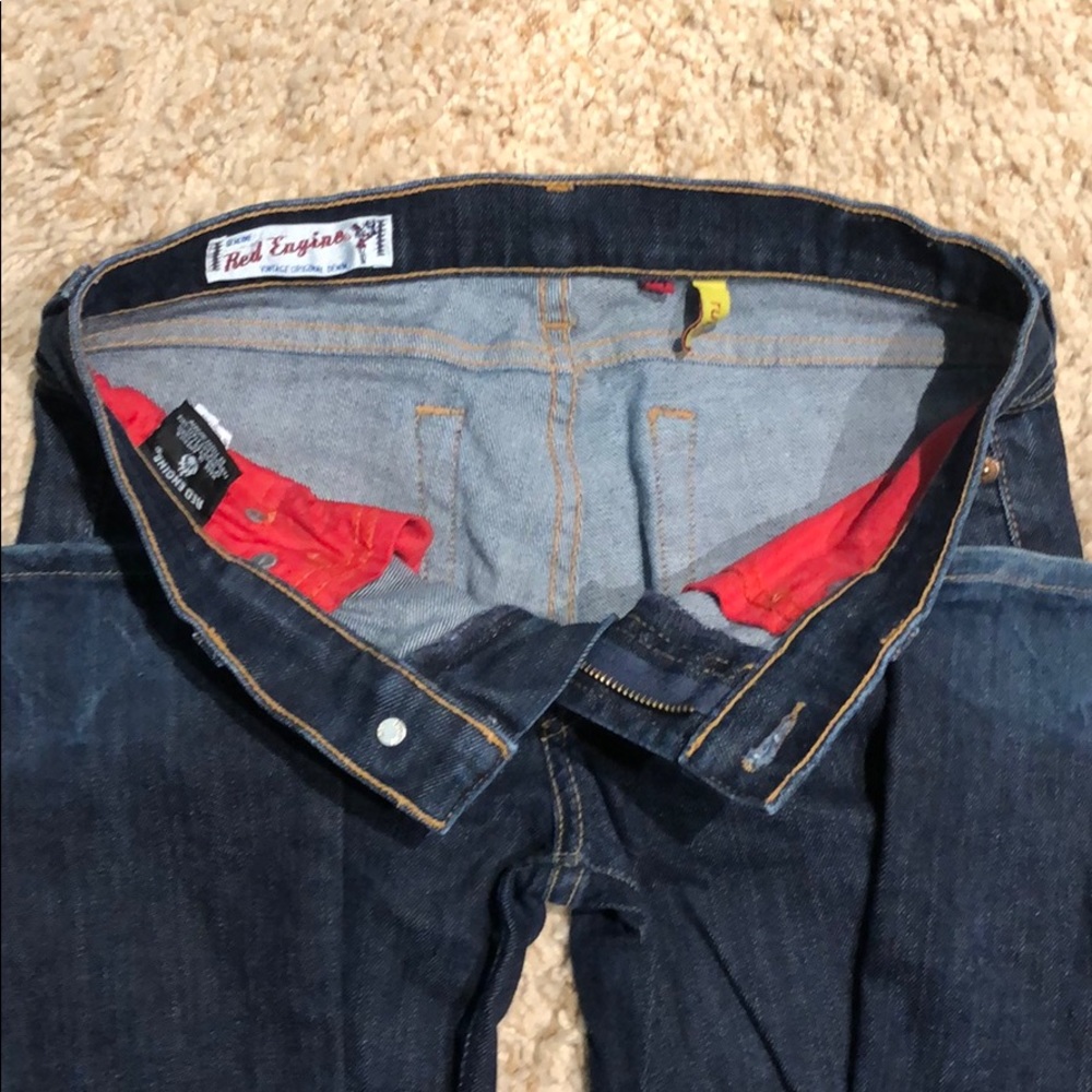 Red Engine Jeans - Picture 3 of 4